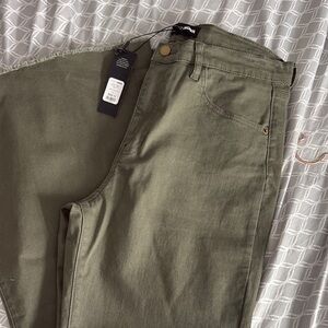 Fashion Nova Olive Boot Cut Jeans